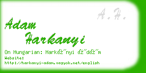 adam harkanyi business card
